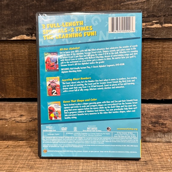 💰BOGO FREE Sesame Street 3 DVD Educational Set - Picture 3 of 5